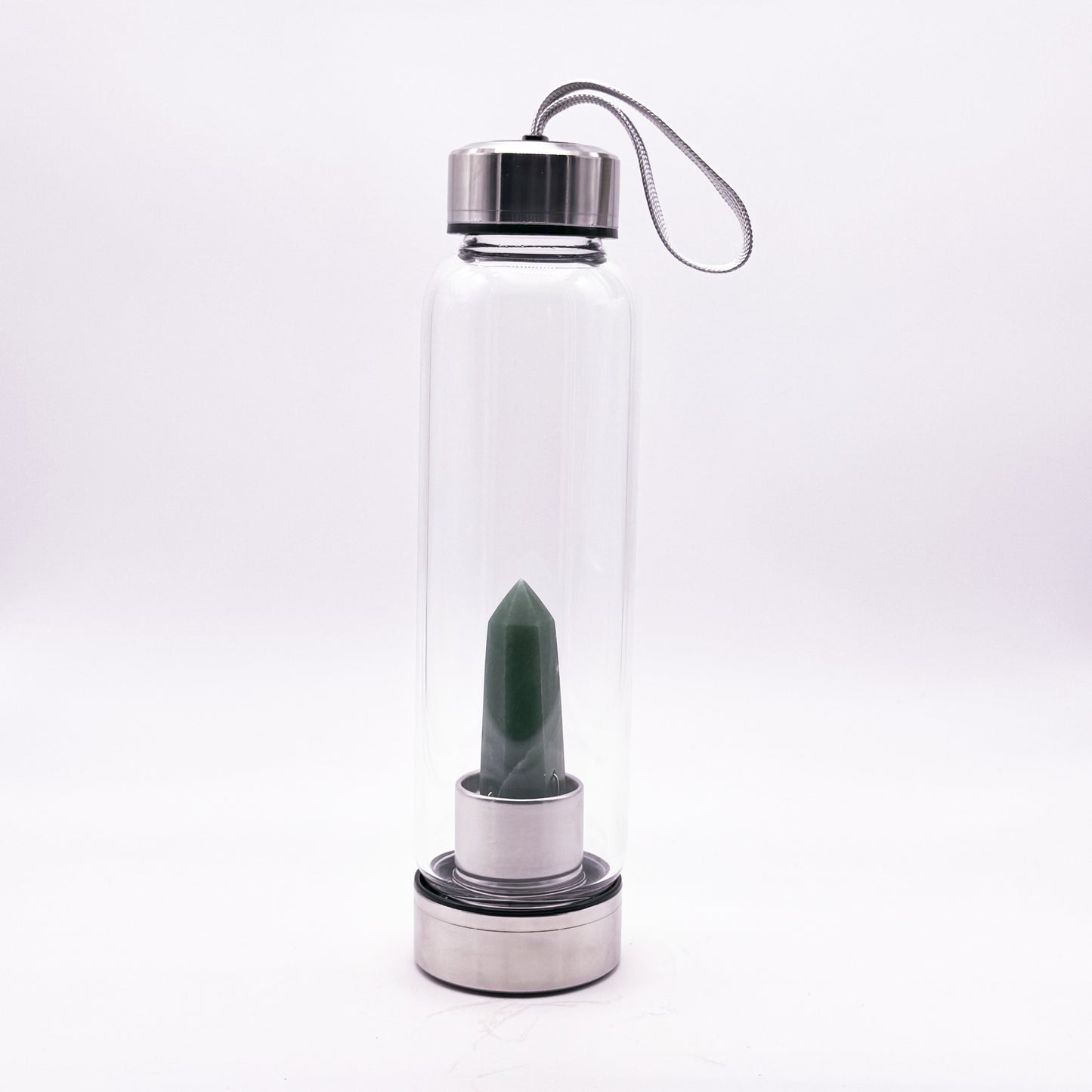 Green Aventurine - Healing Elixir Crystal Water Bottle