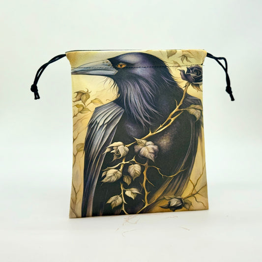 Black Raven Tarot Storage Bag
