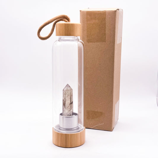 Clear Quartz - Healing Elixir Crystal Water Bottle