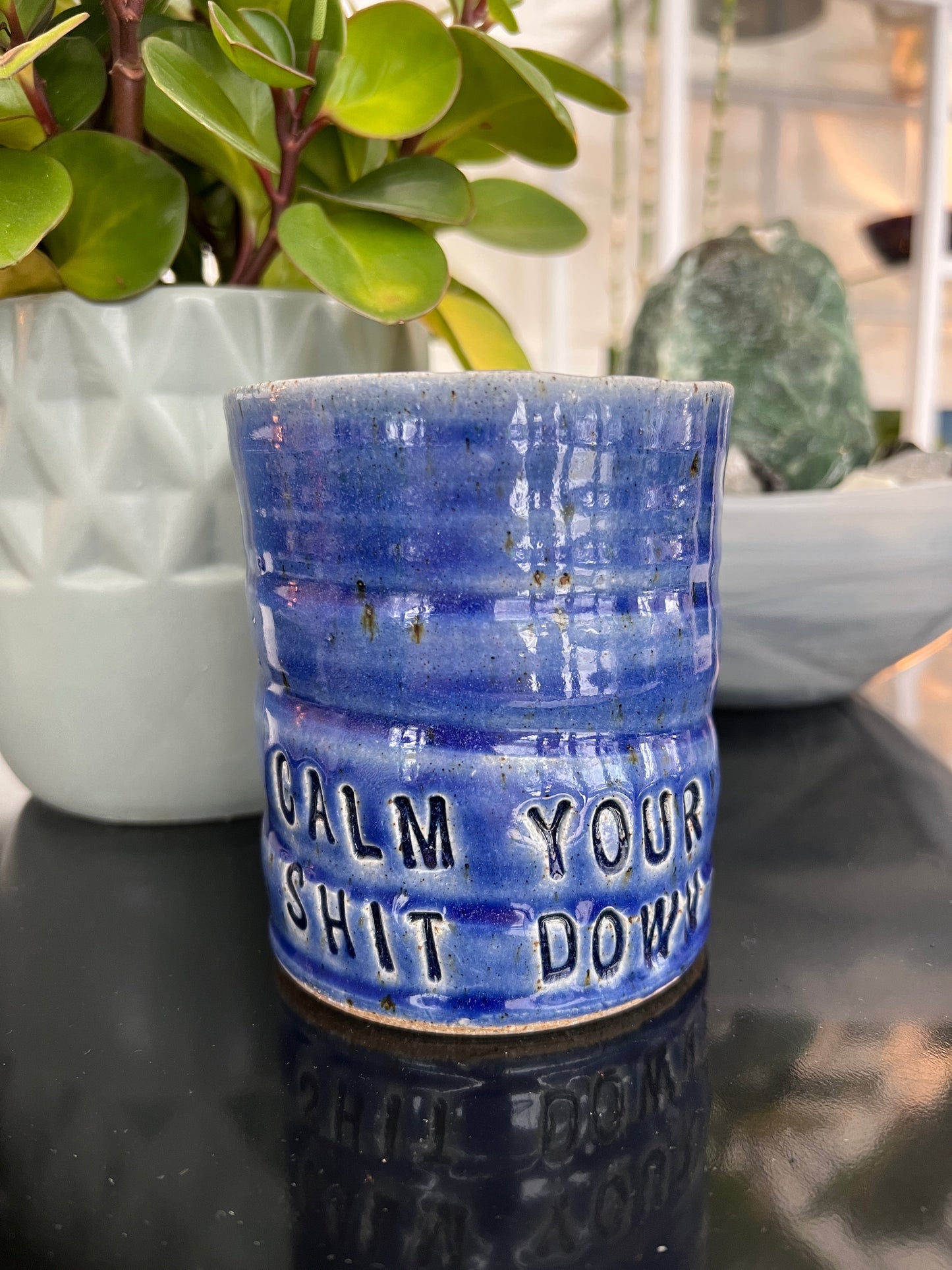 "Calm Your Shit Down" Coffee Mugs